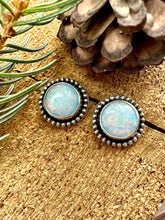 Load image into Gallery viewer, Sterling Opal Stud Earrings