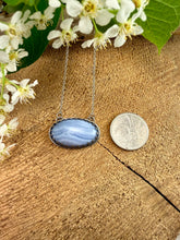 Load image into Gallery viewer, Moon Mist Blue Lace Agate Pendant