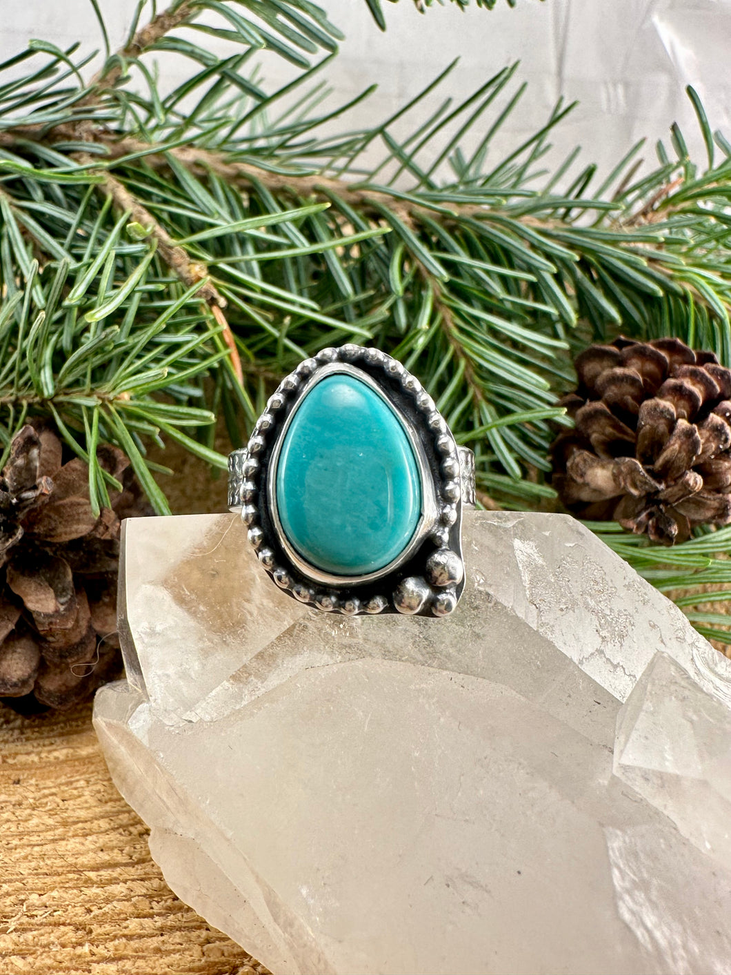 Turquoise Ring Size 8 1/4
