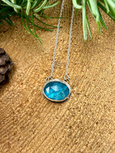 Load image into Gallery viewer, Neon Apatite Bar Pendant