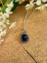 Load image into Gallery viewer, Midnight Bloom Amethyst Pendant