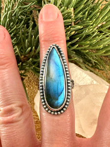 Labradorite Ring Size 6