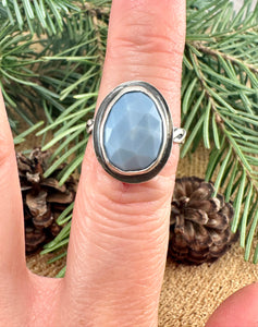 Blue Opal Ring Size 6 1/4