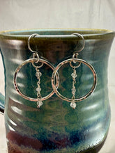 Load image into Gallery viewer, Quartz Hoop Earrings