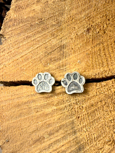 Paw Print Stud Earrings