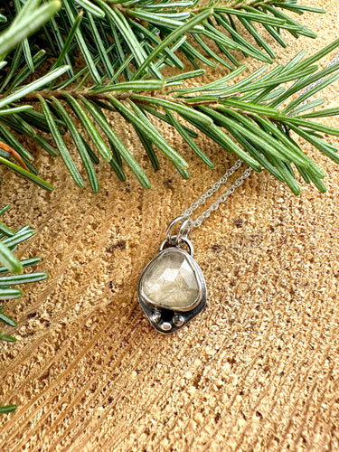 Golden Rutilated Quartz Pendant