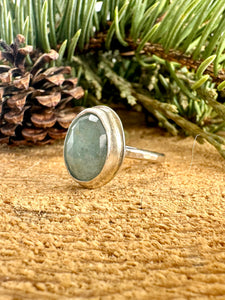 Aquamarine Ring Size 6 3/4