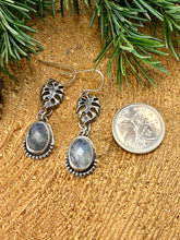 Load image into Gallery viewer, Moonstone Double Drop Earrings