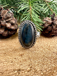 Labradorite Ring Size 10 1/2