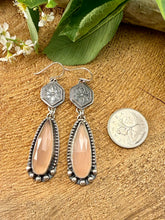 Load image into Gallery viewer, Pink Chalcedony Drop Earrings