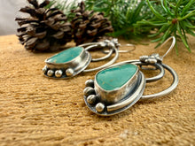 Load image into Gallery viewer, Turquoise Hoop Earrings