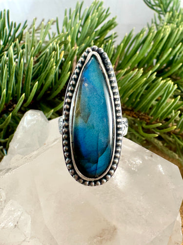 Labradorite Ring Size 6