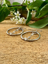 Load image into Gallery viewer, Quartz Hoop Earrings