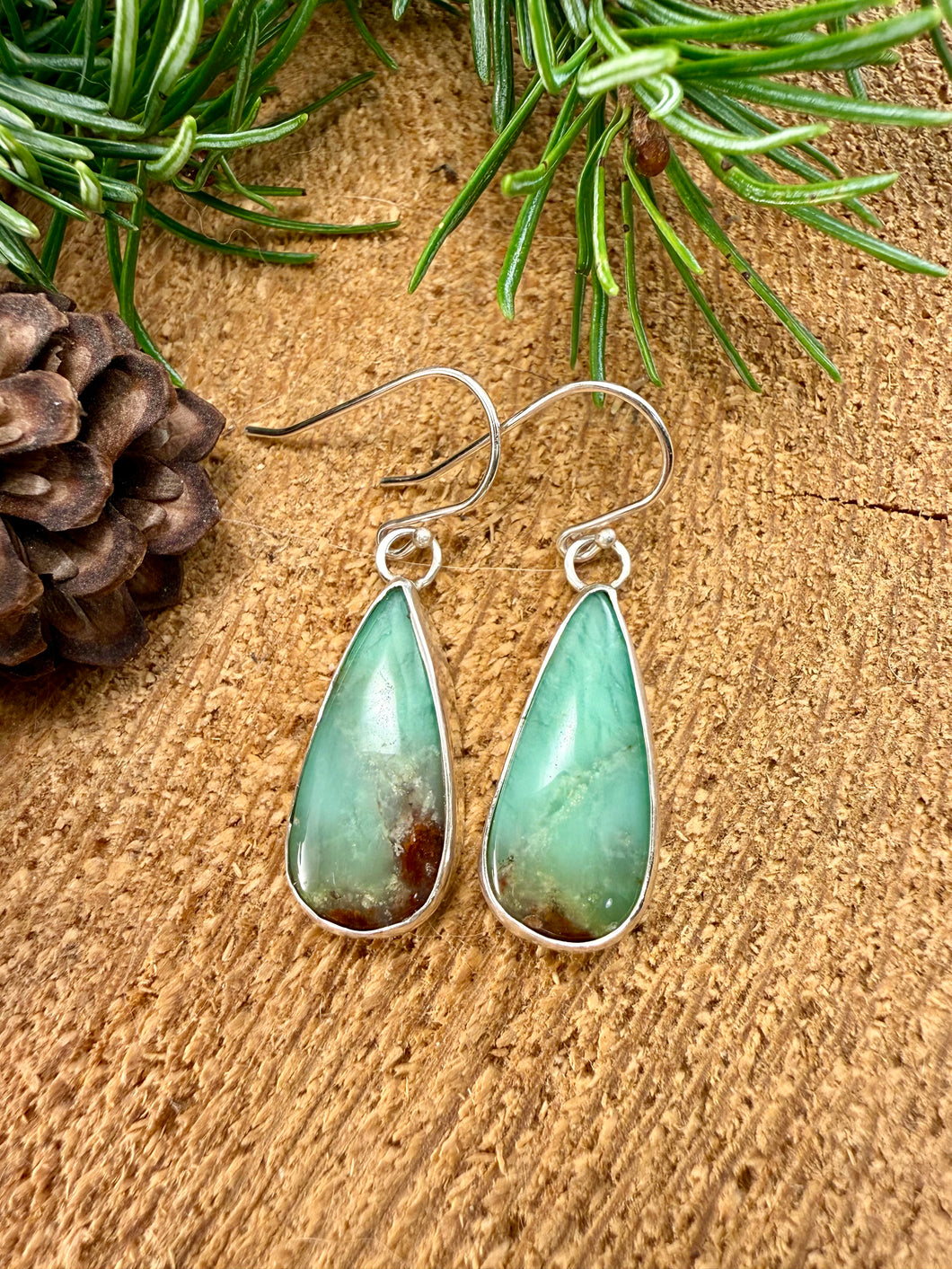 Chrysoprase Drop Earrings