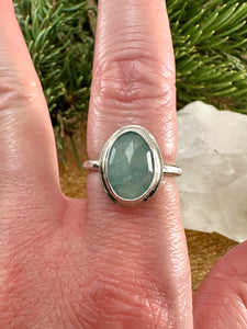 Aquamarine Ring Size 6 3/4