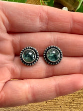 Load image into Gallery viewer, Green Kyanite Stud Earrings