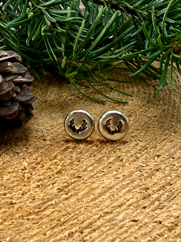 Pebble Antler Stud Earrings