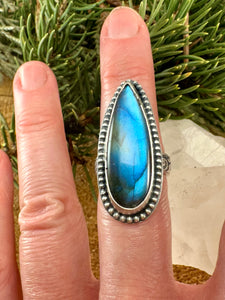 Labradorite Ring Size 6