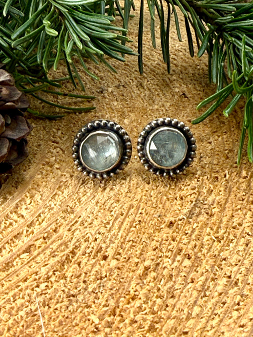 Blue Kyanite Stud Earrings