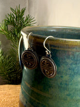 Load image into Gallery viewer, Round Moon Phase Drop Earrings