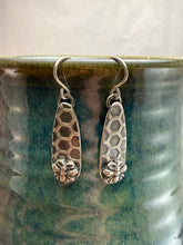 Load image into Gallery viewer, Honeycomb Bee Drop Earrings