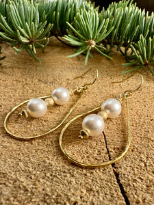 Pearl Teardrop Earrings