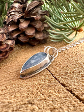 Load image into Gallery viewer, Icy Blue Teardrop Kyanite Pendant