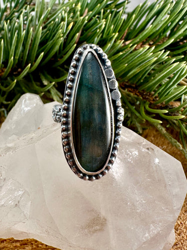 Labradorite Ring Size 7