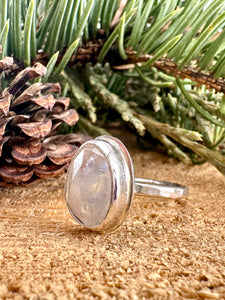 Rainbow Moonstone Ring Size 5