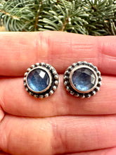 Load image into Gallery viewer, Blue Kyanite Stud Earrings