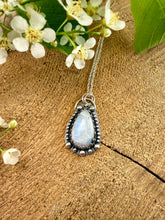 Load image into Gallery viewer, Luna Tear Rainbow Moonstone Pendant