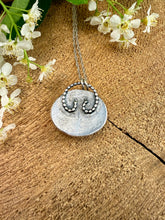 Load image into Gallery viewer, Forest Blush Rose Quartz Pendant