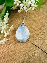 Load image into Gallery viewer, Winter Sky Blue Lace Agate Pendant