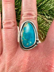 Fox Turquoise Ring Size 6 1/2