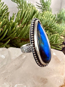 Labradorite Ring Size 6