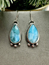 Load image into Gallery viewer, Larimar Drop Earrings