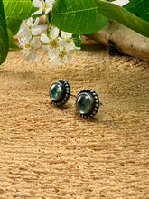 Load image into Gallery viewer, Green Kyanite Stud Earrings