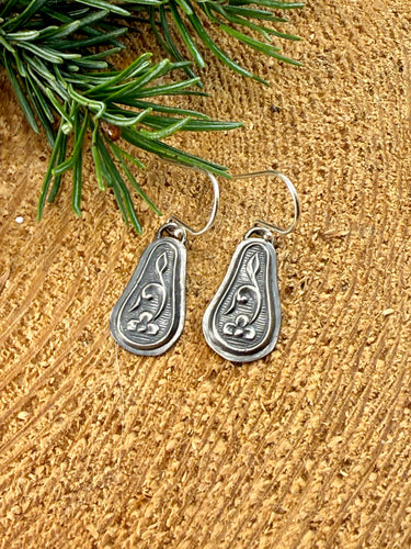 Vining Flower Drop Earrings