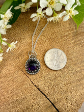 Load image into Gallery viewer, Midnight Bloom Amethyst Pendant