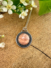 Load image into Gallery viewer, Wildflower Cotton Candy Agate Pendant