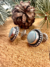 Load image into Gallery viewer, Sterling Opal Stud Earrings