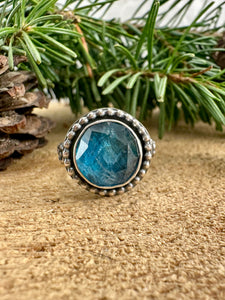 Neon Apatite Ring Size 9 1/2