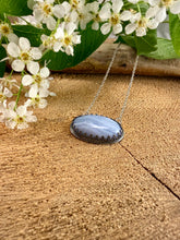 Load image into Gallery viewer, Moon Mist Blue Lace Agate Pendant