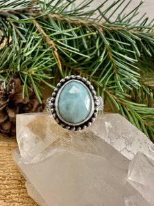 Larimar Ring Size 8 1/4