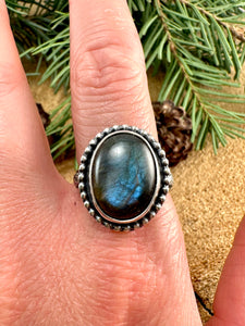 Labradorite Ring Size 10