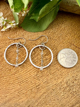 Load image into Gallery viewer, Quartz Hoop Earrings
