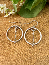 Load image into Gallery viewer, Quartz Hoop Earrings