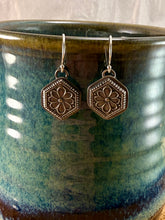 Load image into Gallery viewer, Hexagon Drop Earrings