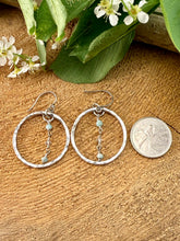 Load image into Gallery viewer, Amazonite Hoop Earrings