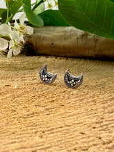 Load image into Gallery viewer, Moon Stud Earrings